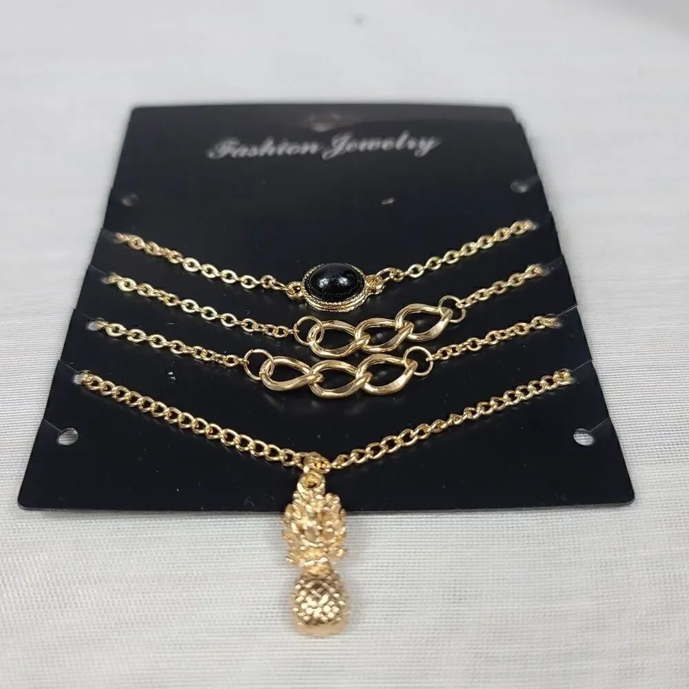 PINEAPPLE AND BLACK STONE Infinity BRACELET - Picture 4 of 15